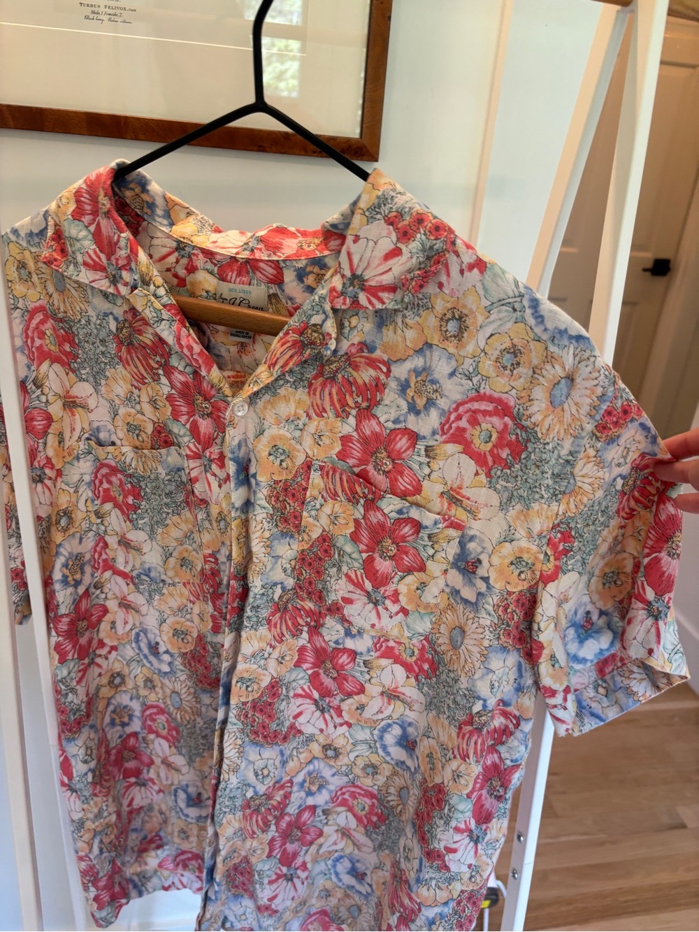 J. Crew Multi-Color Floral Short-Sleeve Button-Down Shirt